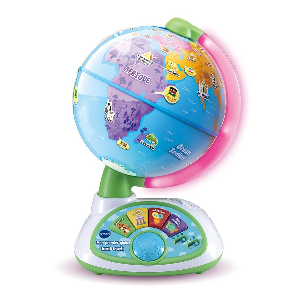 VTech - Mon Premier Globe Lumi Touch, Globe Interactif Lumineux