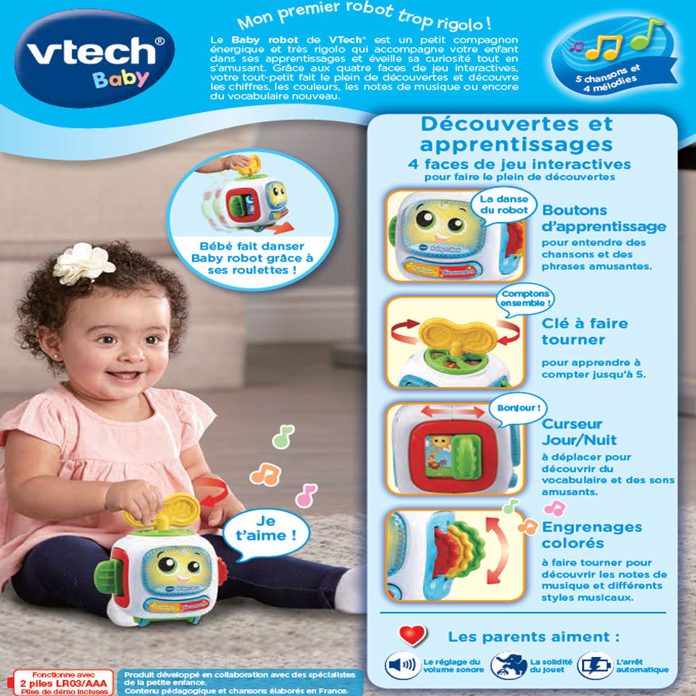 Baby Robot Jouet Bebe Interactif Vtech Baby Robot Jouet Bebe Interactif Vtech