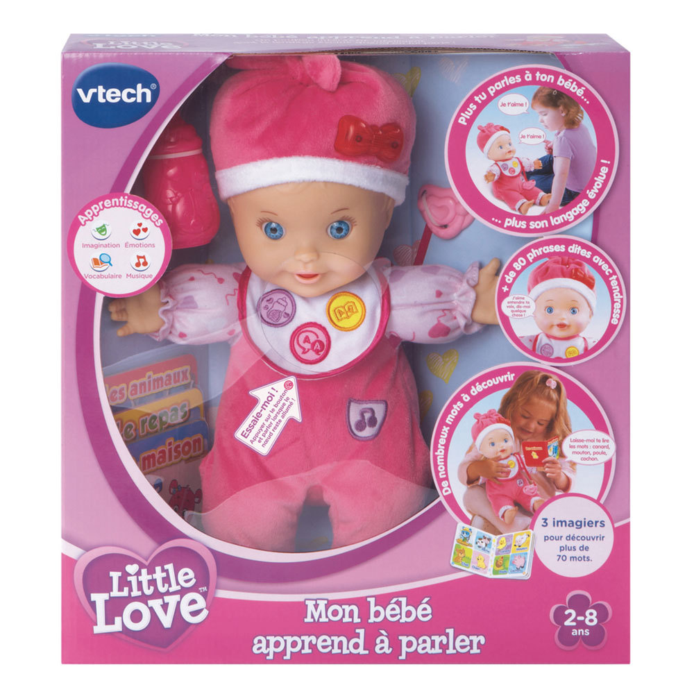 Mon Bebe Apprend A Parler Poupee Interactive Little Love Vtech Jouets Mon Bebe Apprend A Parler Poupee Interactive Little Love Vtech Jouets