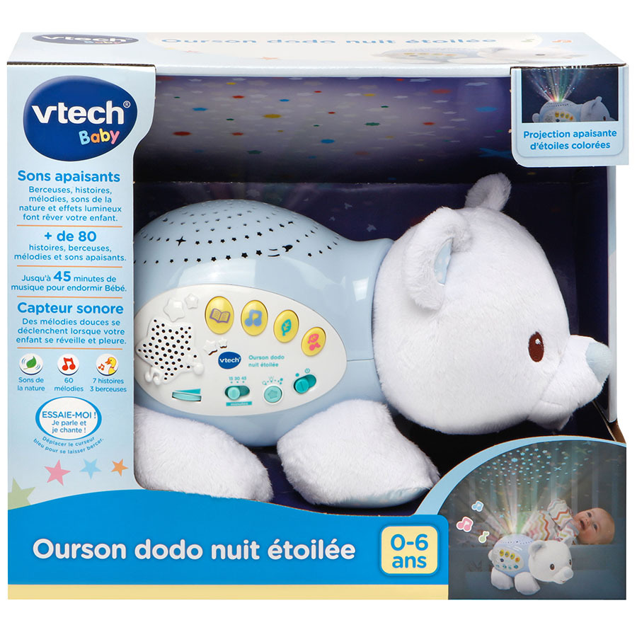 Ourson Dodo Nuit Etoilee Veilleuse Projection Vtech Ourson Dodo Nuit Etoilee Veilleuse Projection Vtech
