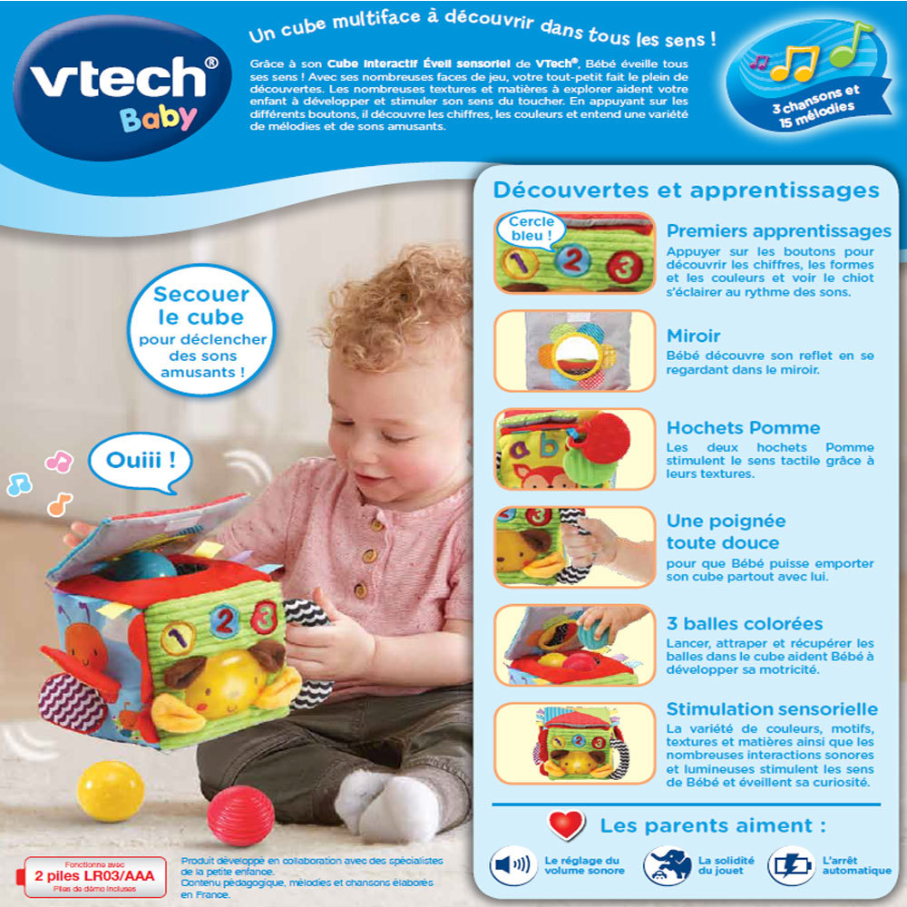 Cube Interactif Eveil Sensoriel Jouet Bebe D Eveil Vtech Cube Interactif Eveil Sensoriel Jouet Bebe D Eveil Vtech