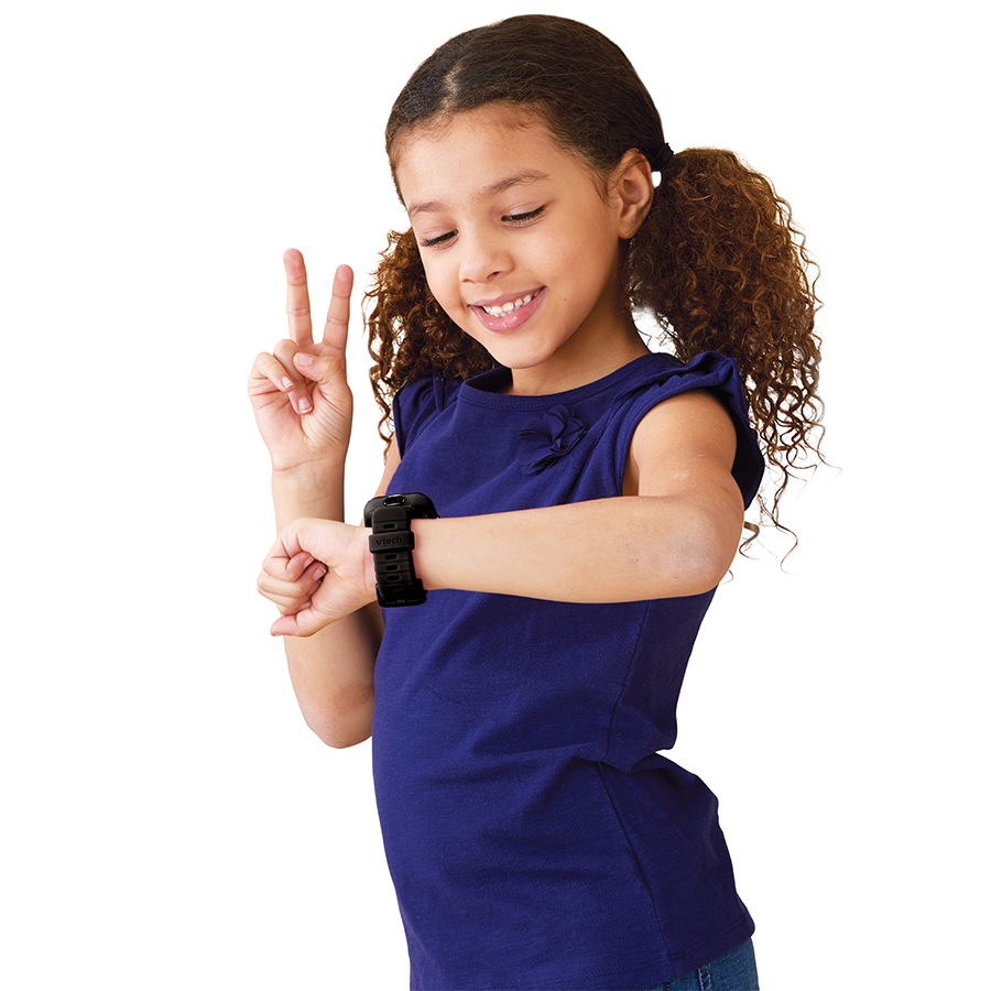 VTech - KidiZoom SmartWatch MAX Noire, Montre Digitale Enfant, Photo,  Selfie, Vidéo, Écran Tactile Horizontal, Jouet High-Tech, Cadeau Enfant et  Ado de 5 Ans à 14 Ans - Contenu en Français 