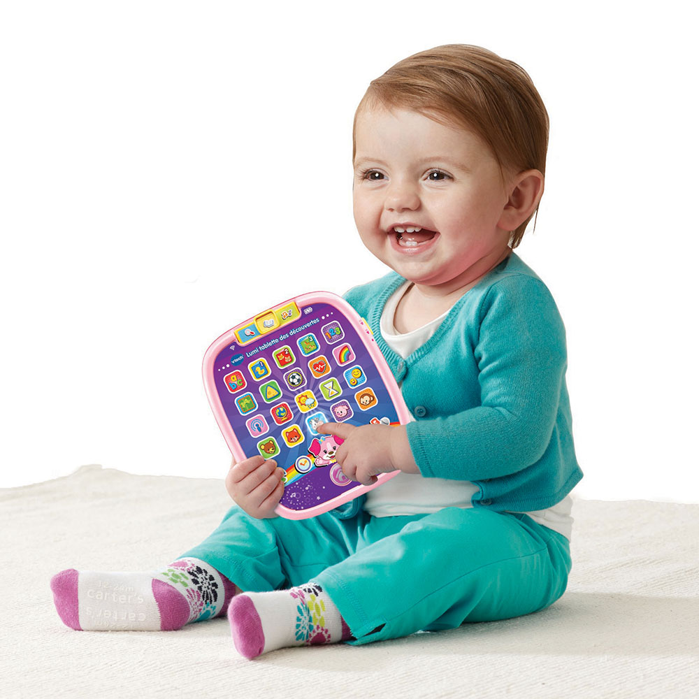 Vtech baby - tablette enfant - lumi tablette des découvertes rose