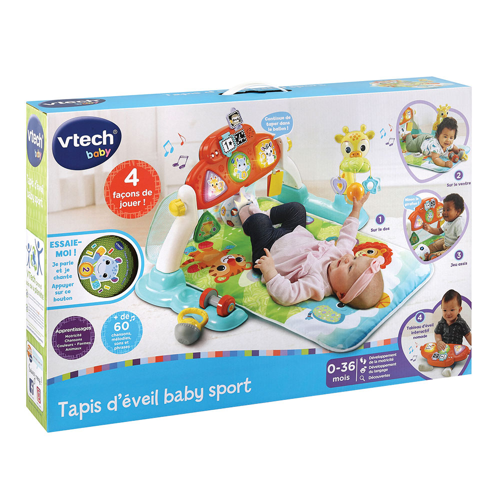 Tapis d'Éveil baby sport 4 en 1, jouets 1er age