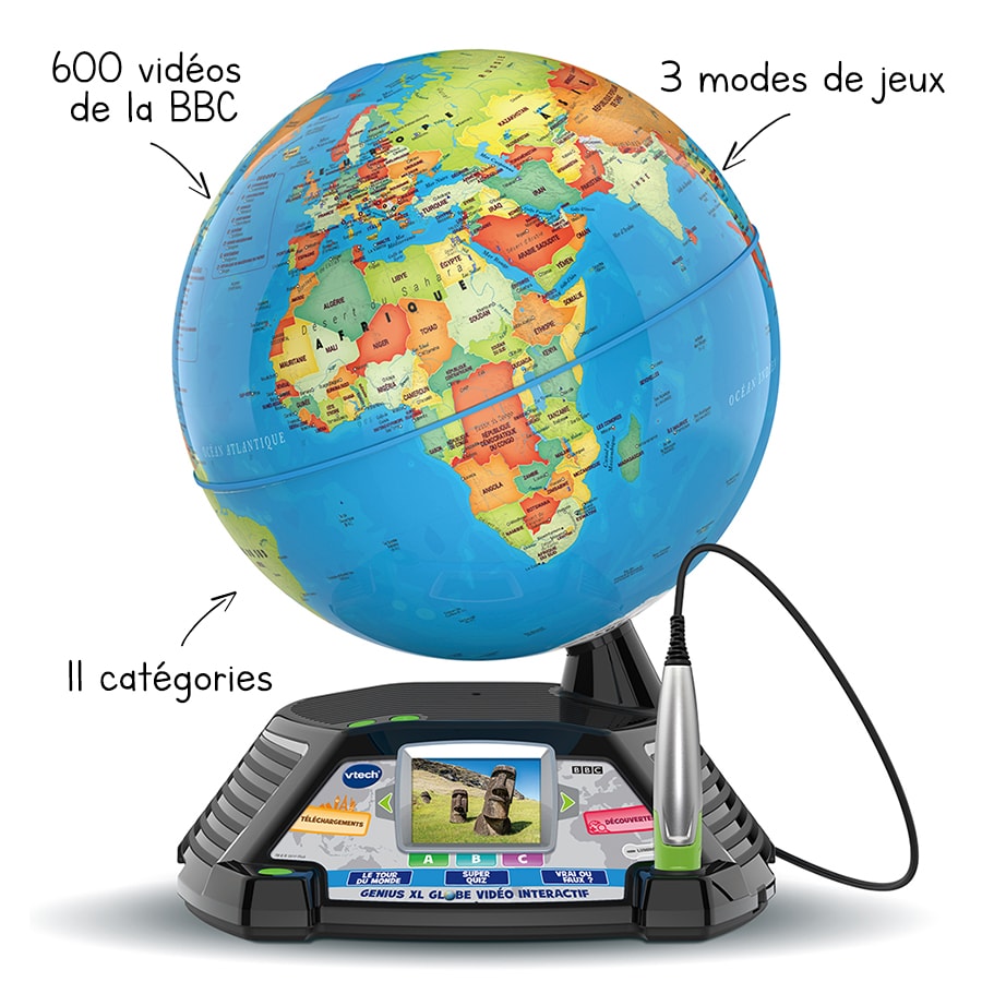 VTech Globe Interactif Avec Videos Genius XL