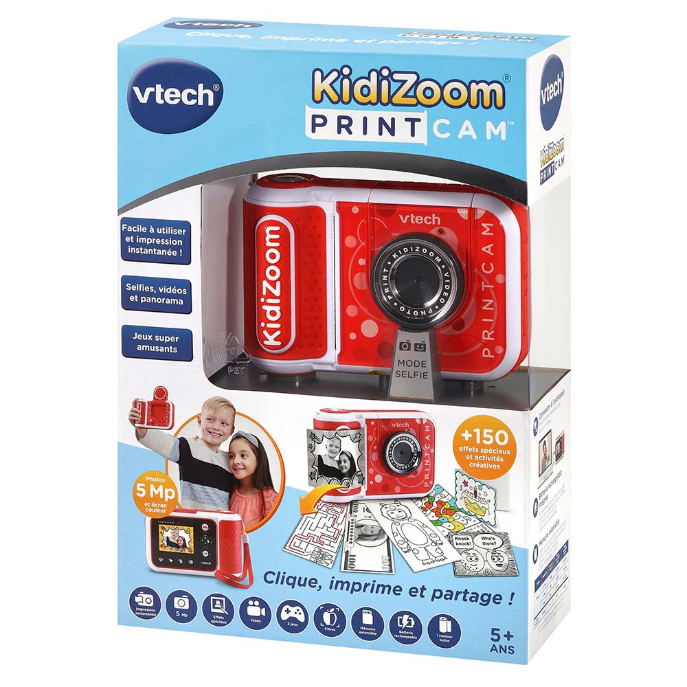 Kidizoom print cam bleu, musiques, sons & images