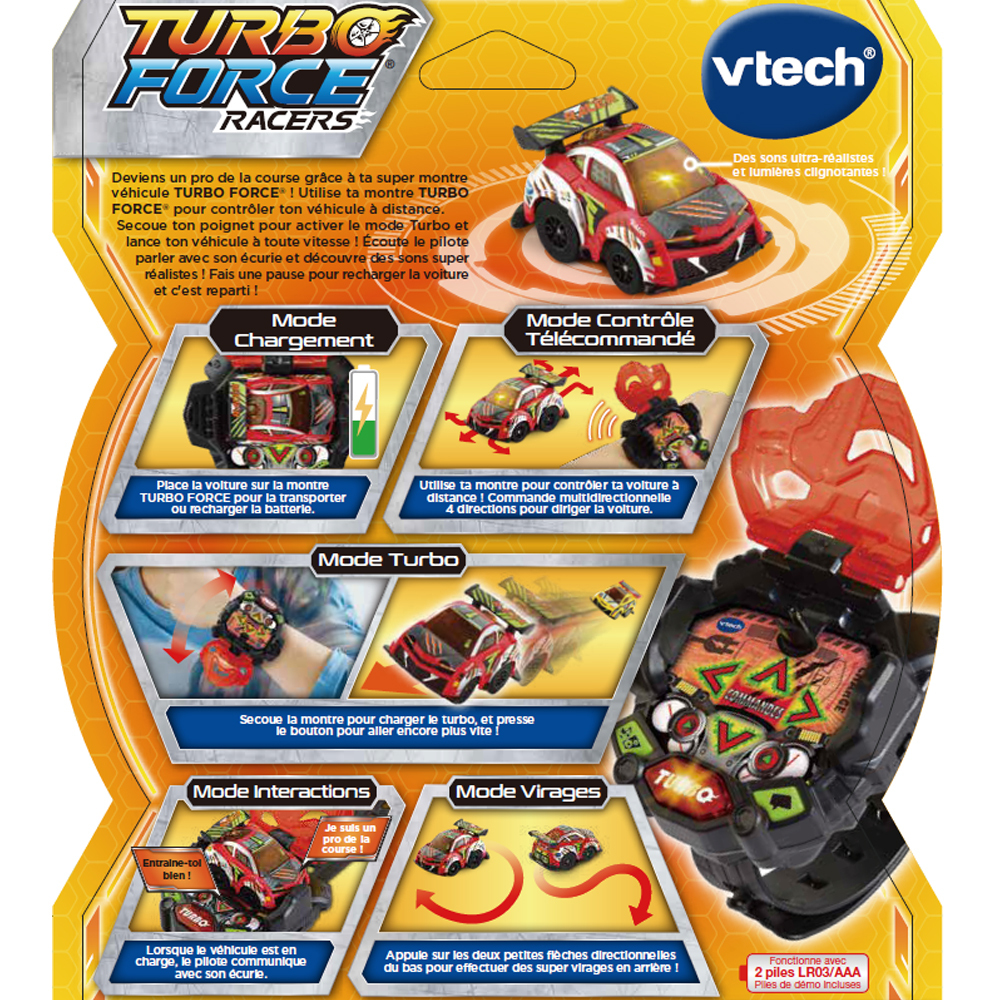 VTech Turbo Force Racers Voiture t/él/écommand/ée Super Car