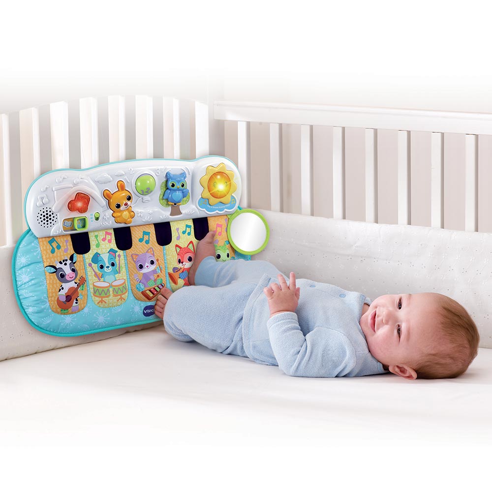 VTech Jouets - [NOUVEAU] 🎹 Le Piano sensoriel des Baby loulous est un joli  piano doux et coloré, pour découvrir la musique, les animaux et les sons !  👶 Âge conseillé 