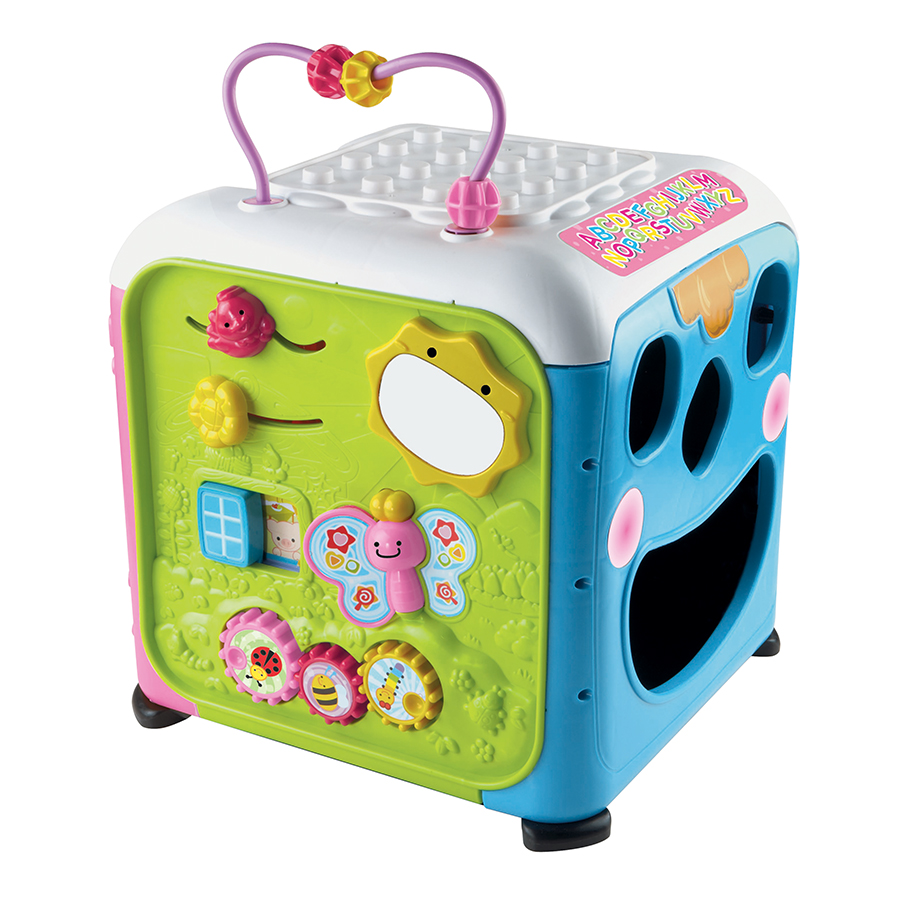 Maxi Cube Multi Activites Rose Jouet Educatif Bebe Vtech