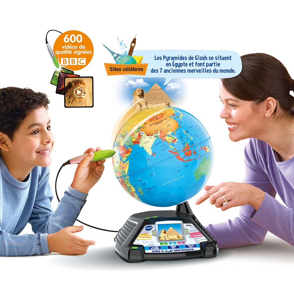VTech Globe Interactif Avec Videos Genius XL