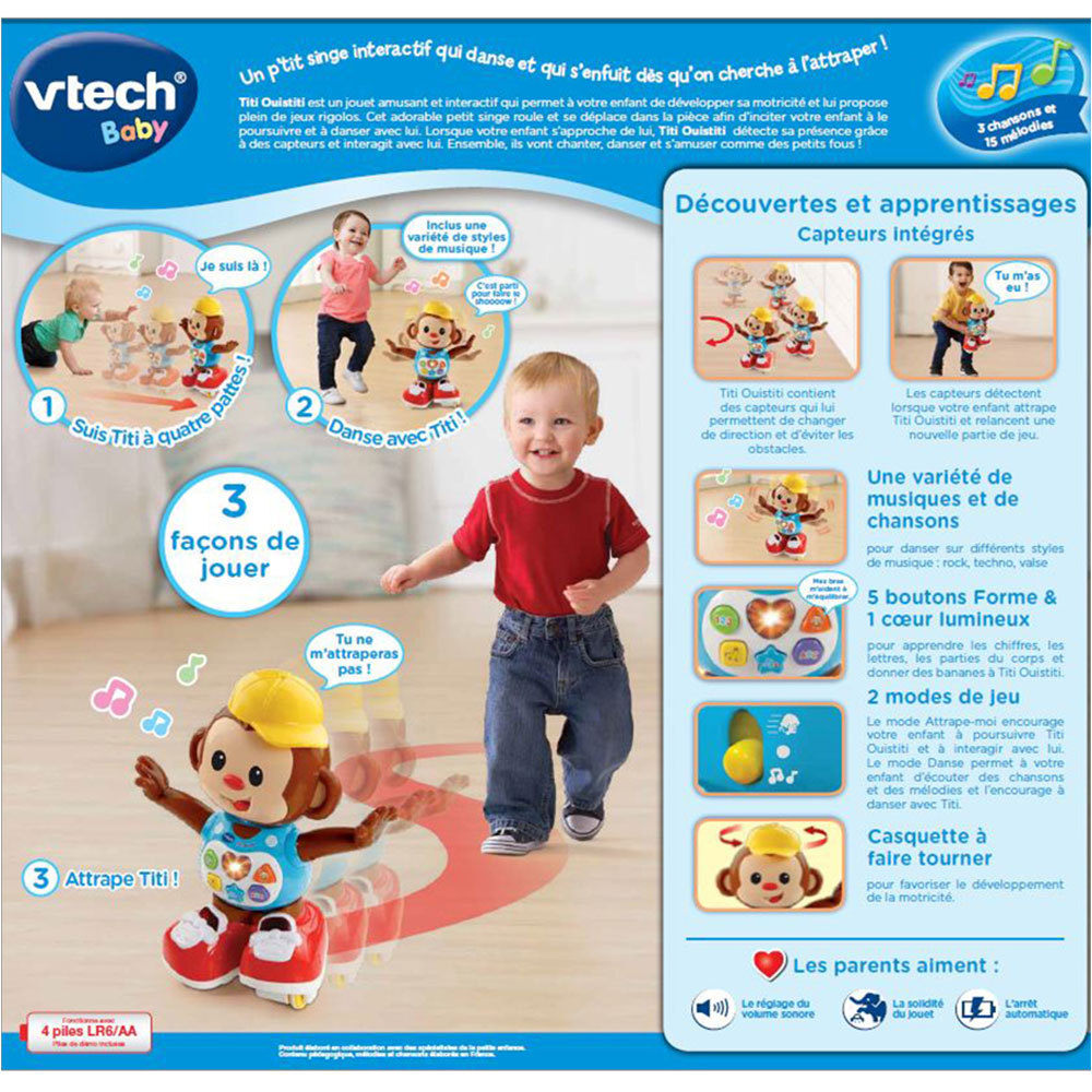Titi Ouistiti Jouet Singe Interactif Qui Marche Et Danse Vtech Titi Ouistiti Jouet Singe Interactif Qui Marche Et Danse Vtech