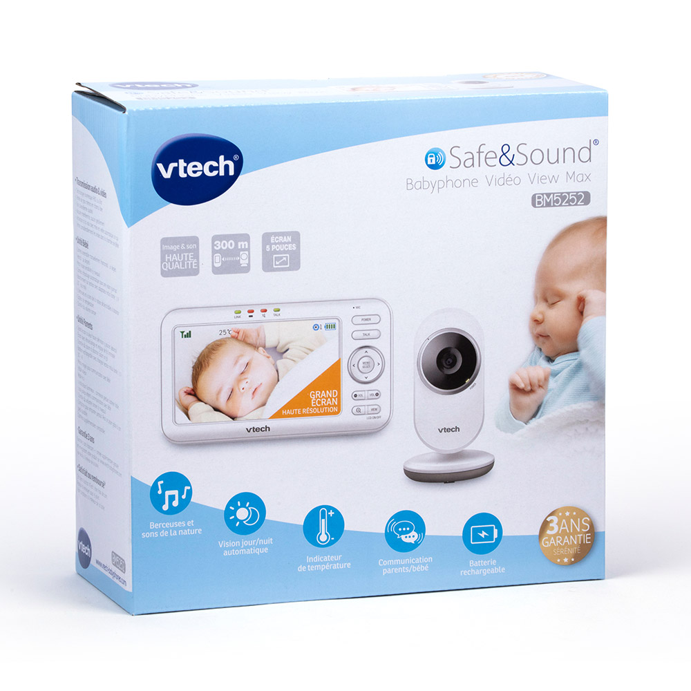 L'écoute bébé Safe & Sound Babyphone video perfect BM3300 de VTECH