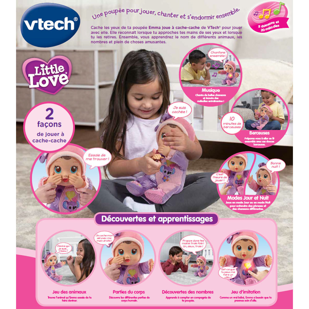 Emma Joue A Cache Cache Poupee Little Love Vtech Emma Joue A Cache Cache Poupee Little Love Vtech