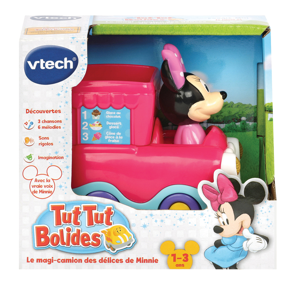 VTech - Tut Tut Bolides Disney, Coffret Trio Cabriolets, 3 Voitures  Interactives, Minnie, Daisy et Mickey Mouse, Jouet Musical et Sonore,  Cadeau