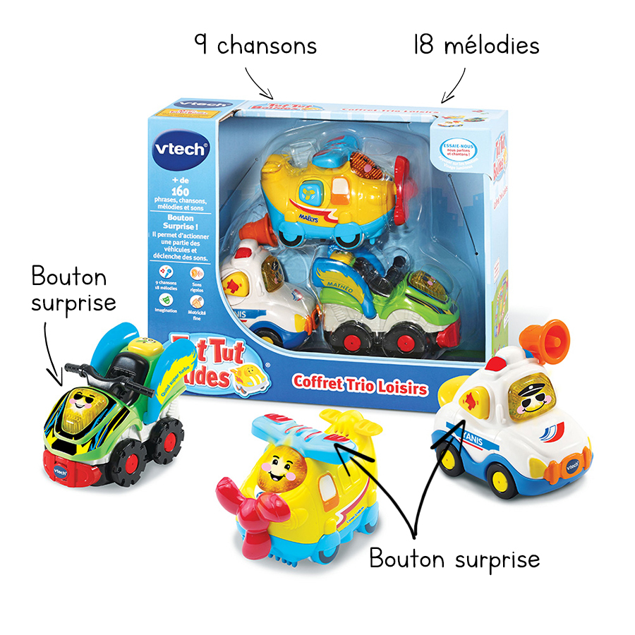 Coffret Trio De Petites Voitures Tut Tut Bolides Vtech Coffret Trio De Petites Voitures Tut Tut Bolides Vtech