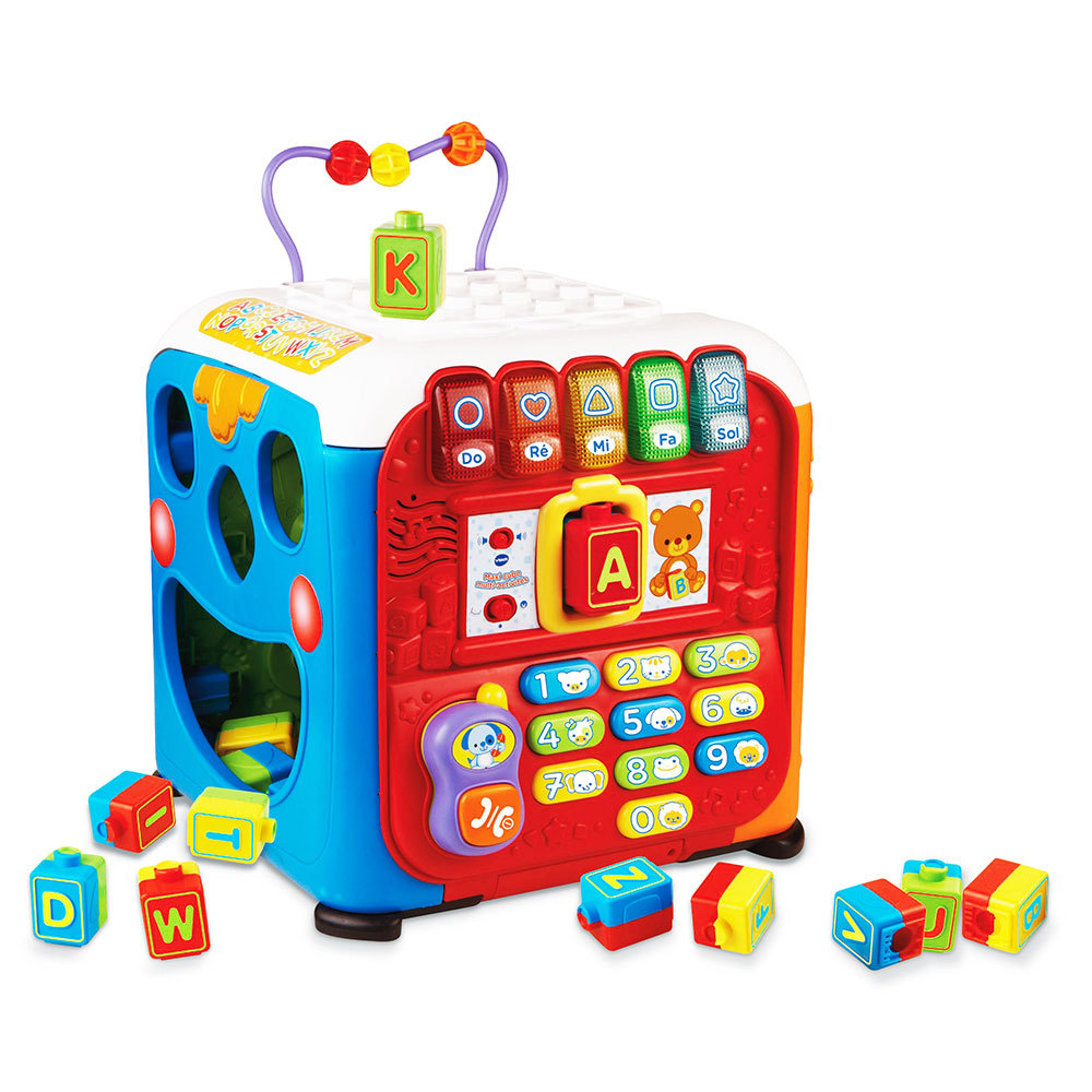 Maxi Cube Multi Activites Jouet Educatif Bebe Vtech Maxi Cube Multi Activites Jouet Educatif Bebe Vtech