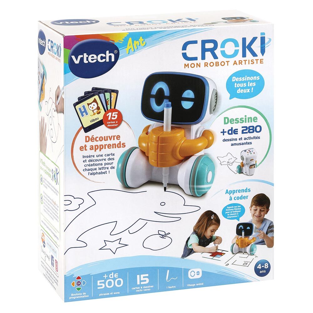 VTech - Robot pour dessiner - Croki mon robot artiste