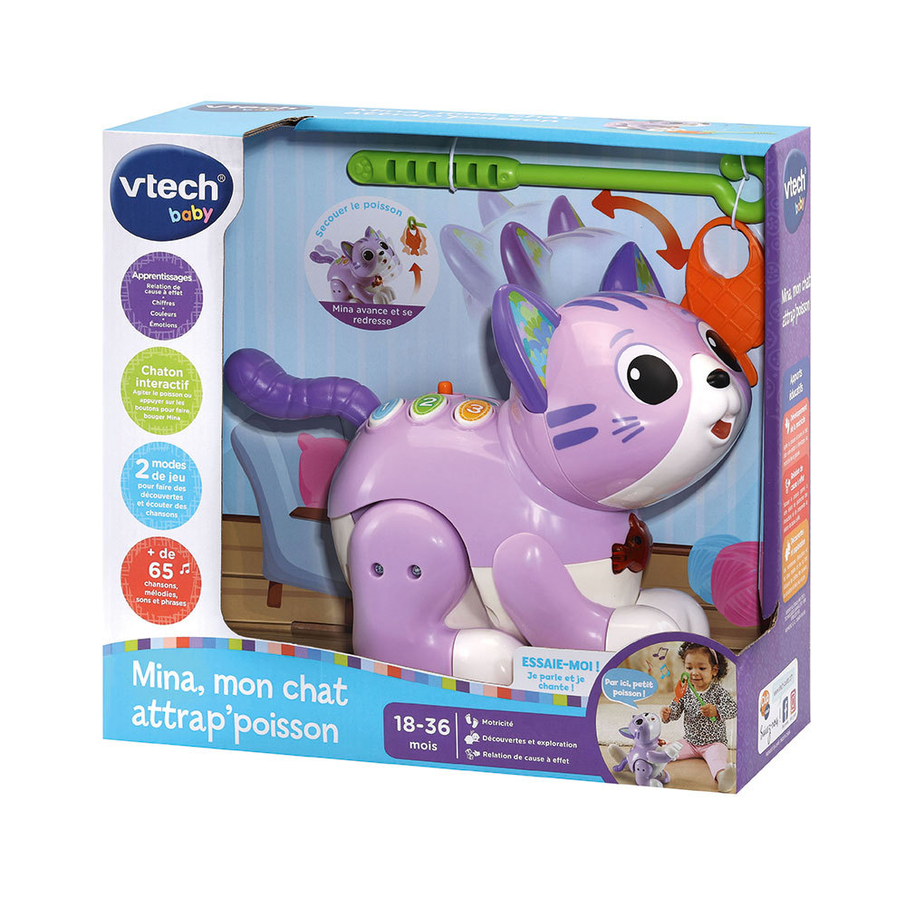Vtech Mon Jouet Animal Interactif Mon Chat Mina Vtech Mon Jouet Animal Interactif Mon Chat Mina