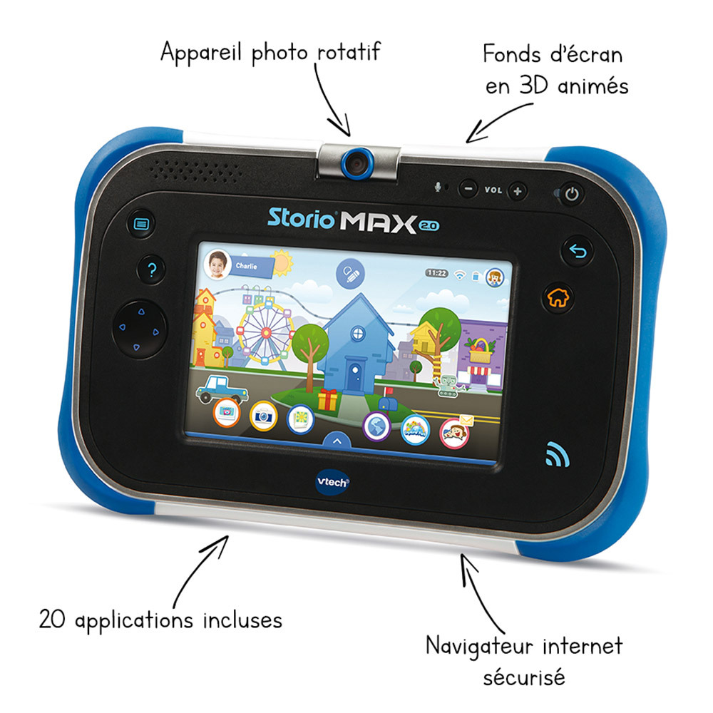 Tablette Enfant Storio Max 2 0 5 Bleu Vtech Tablette Enfant Storio Max 2 0 5 Bleu Vtech