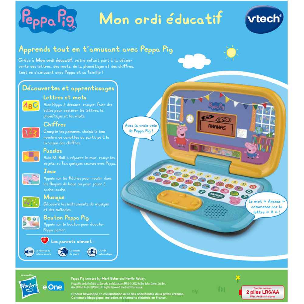 Peppa Pig Smartphone Éducatif VTECH - dès 2 ans 