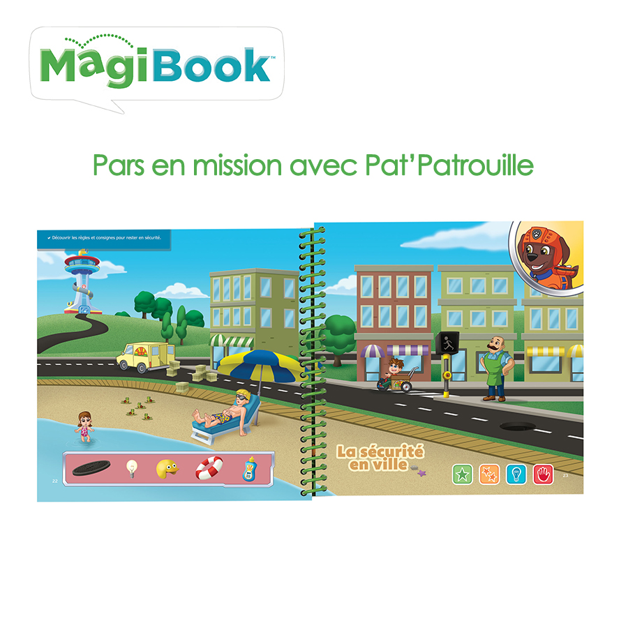 Magibook Livre « La Pat' Patrouille » VTech - Jeux d'éveil interactifs -  Premiers jeux - Jeux d'éveil