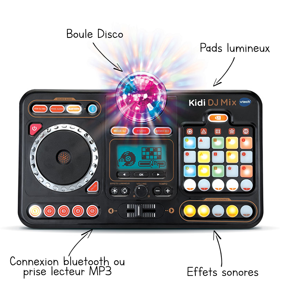 TOP CHARGEUR * Adaptateur Secteur Alimentation Chargeur 6V pour Platine DJ  Enfant Enceinte Bluetooth Table de mixage Vtech Kidi DJ Mix : :  Instruments de musique et Sono